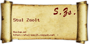 Stul Zsolt névjegykártya
